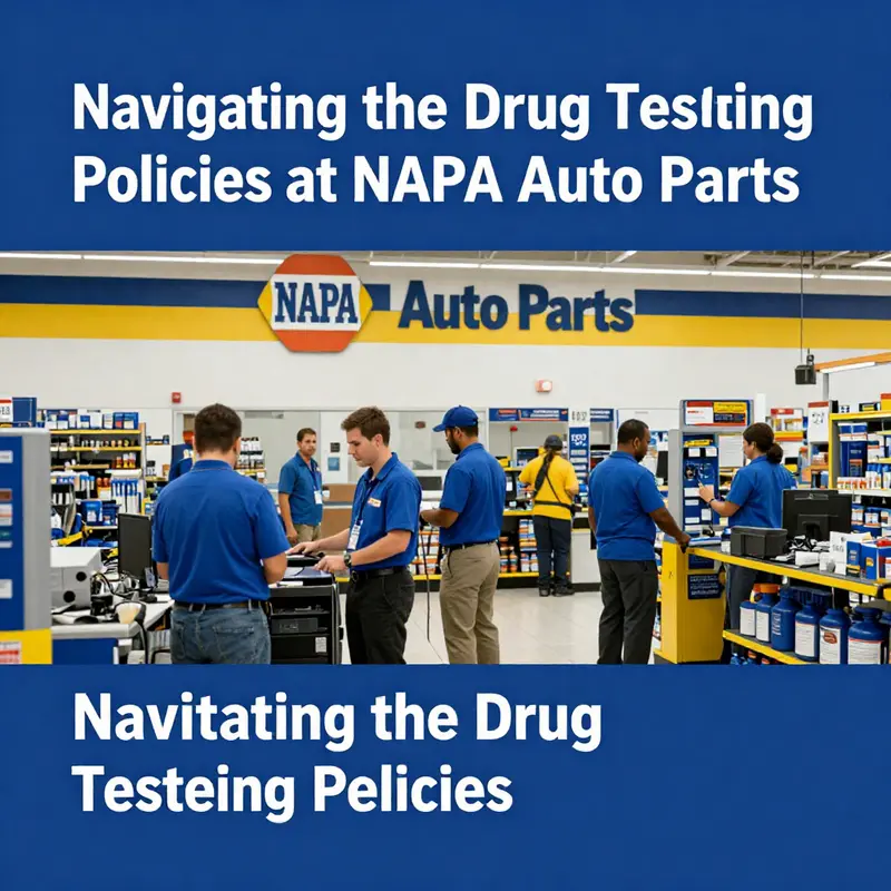 A NAPA Auto Parts employee participating in mandatory drug testing as part of their hiring process.