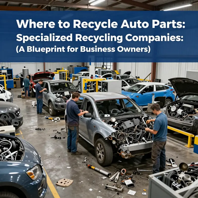 Professional recyclers carefully dismantle vehicles for maximum recovery of auto parts.