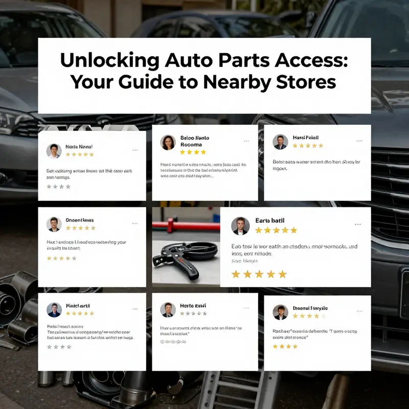 Utilizing mapping services to locate auto parts stores nearby.