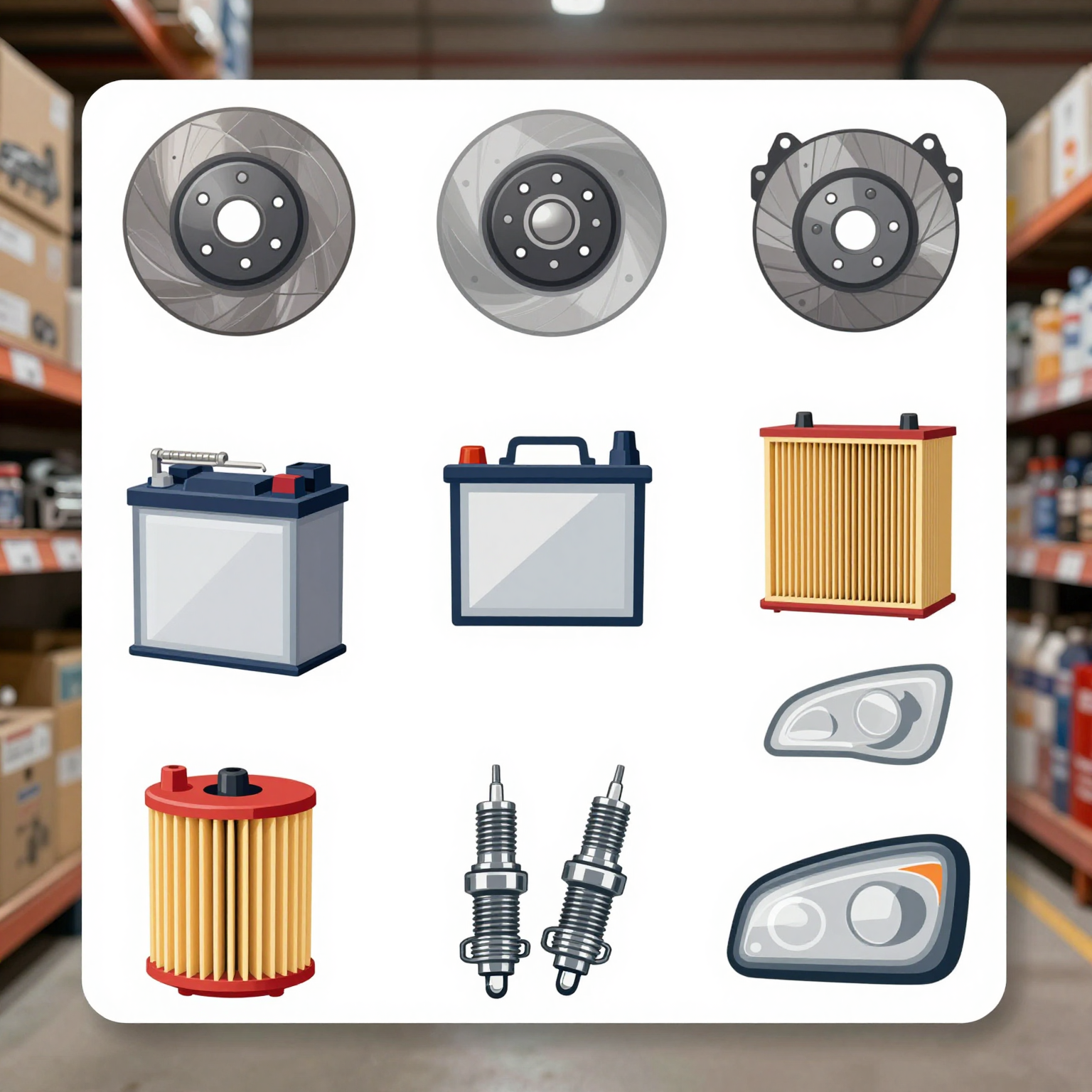 Auto Parts Visual Representation