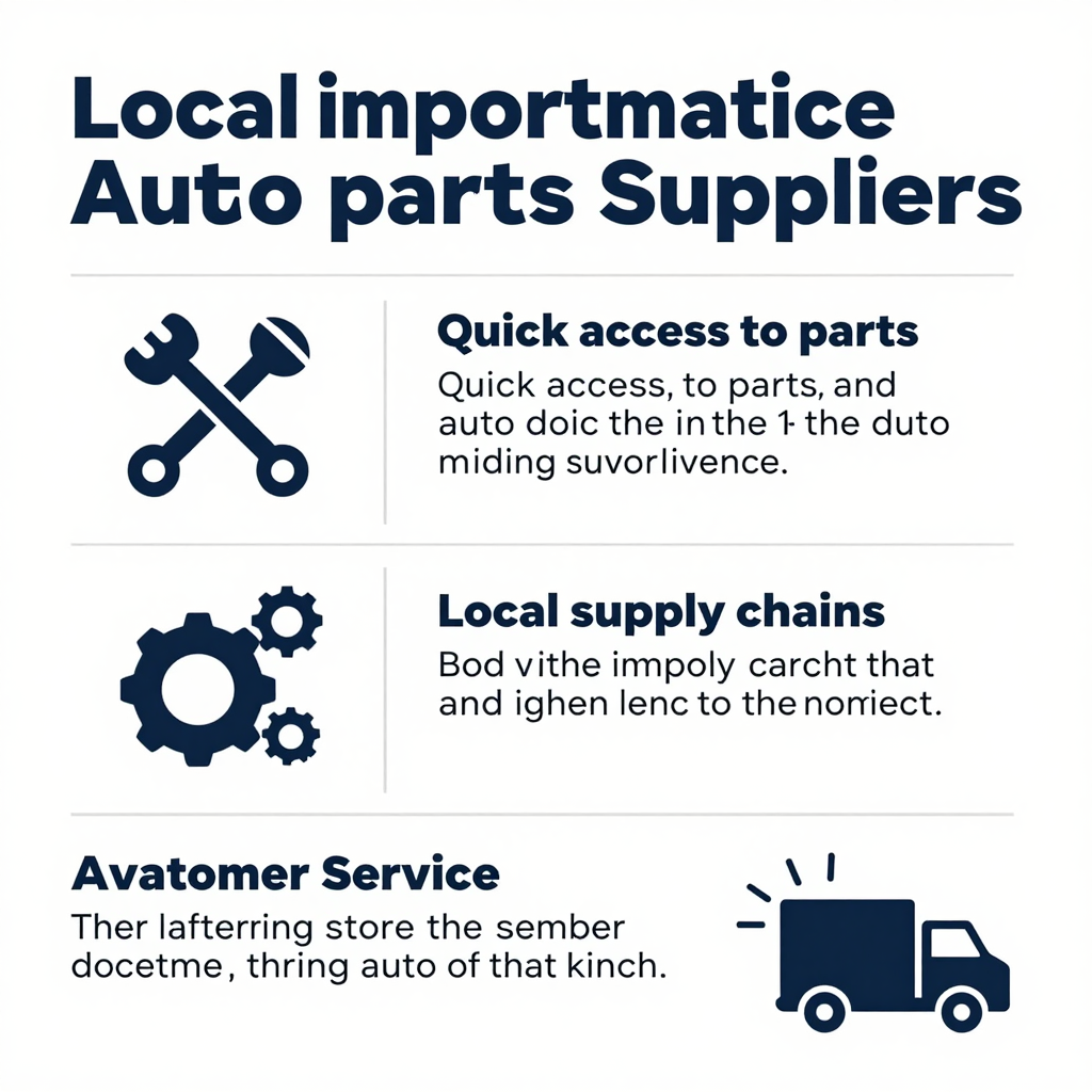 Infographic on importance of local auto parts suppliers