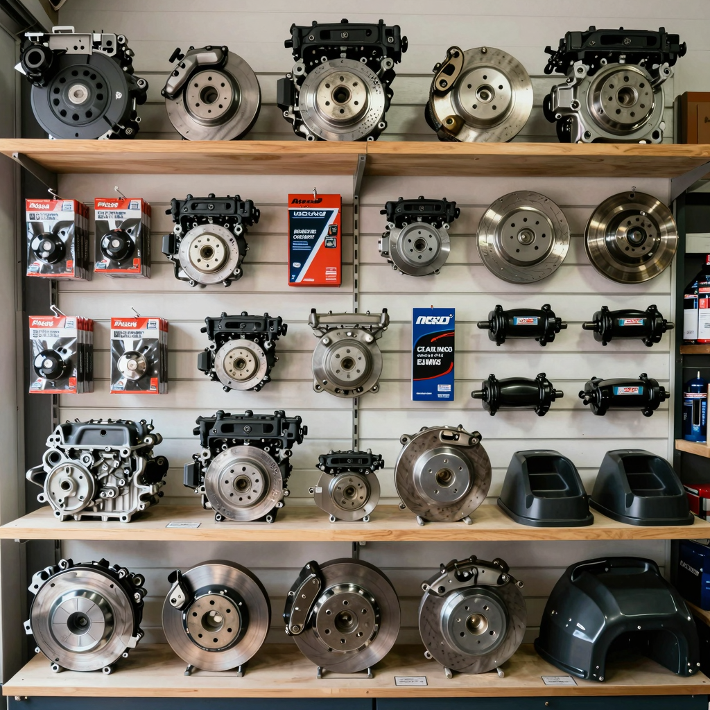 A Line Auto Parts Display