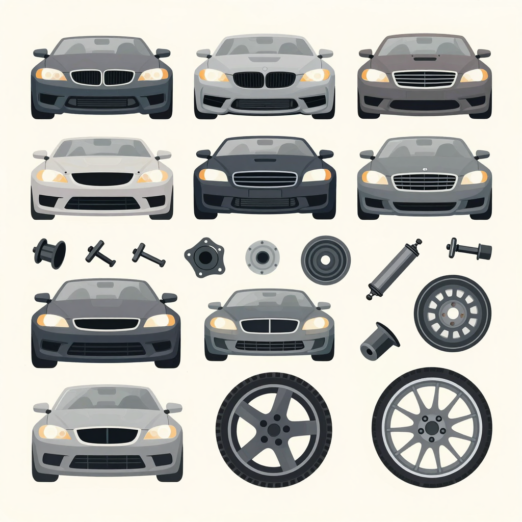 Automotive Parts Illustration