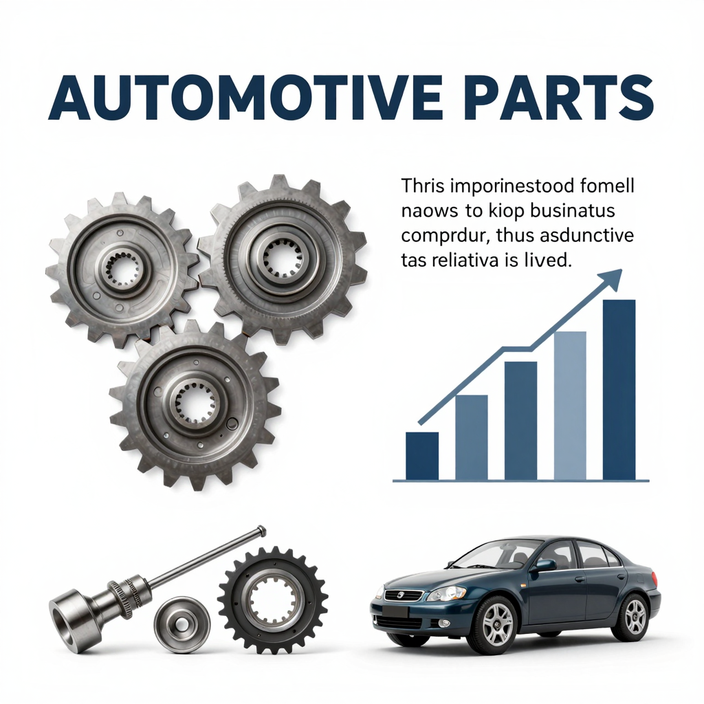 Graphic illustrating the importance of automotive parts to businesses