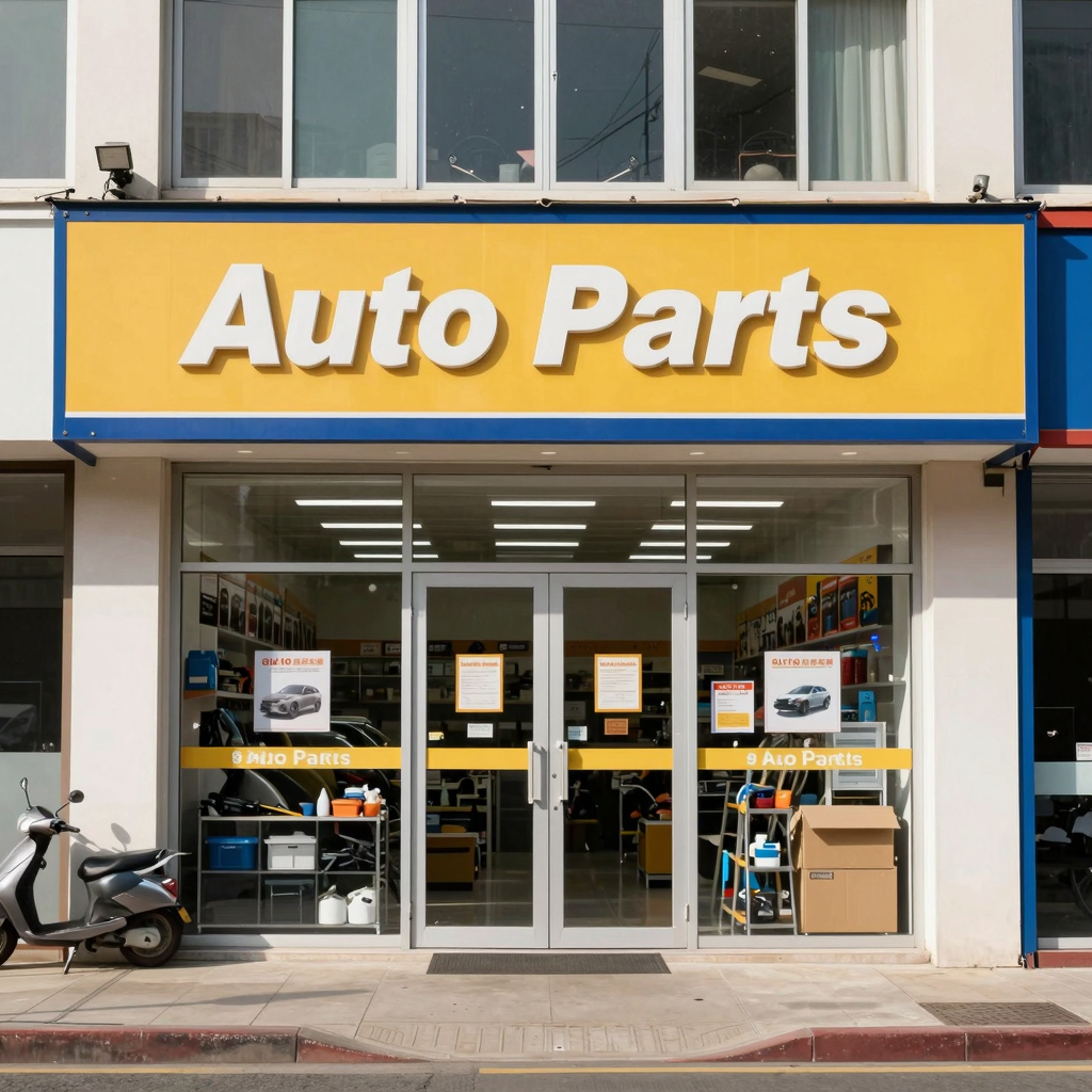 Exterior of an Auto Parts Store