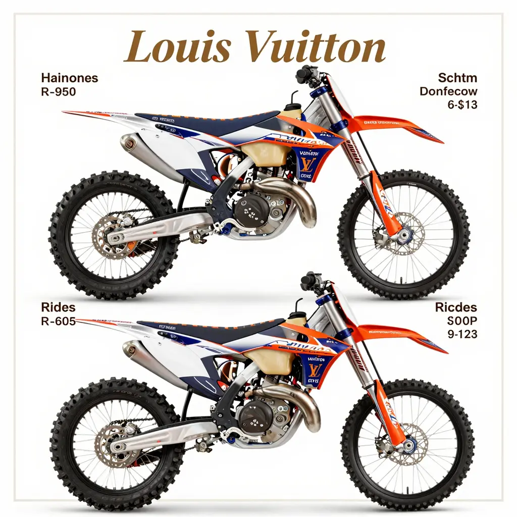 Louis Vuitton Dirt Bike Graphics Comparison