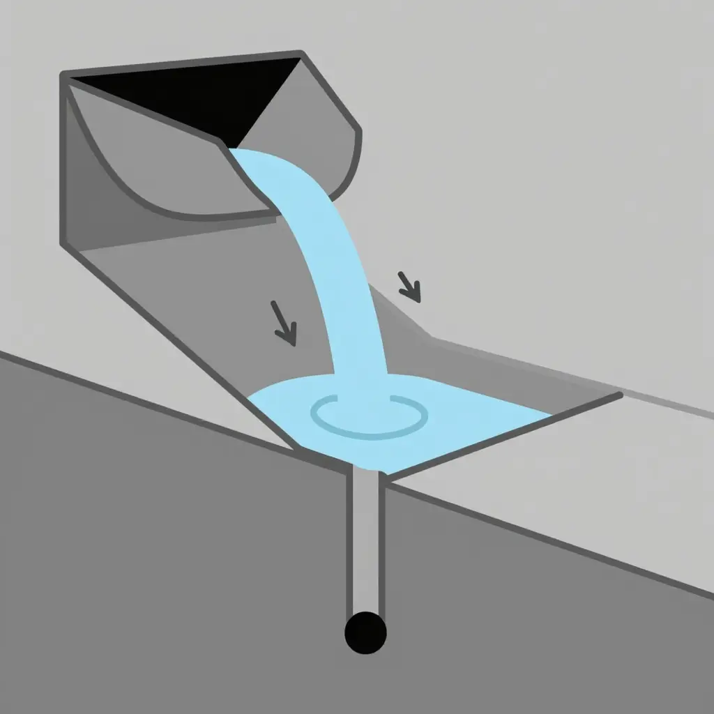 Scoop drainage flow diagram